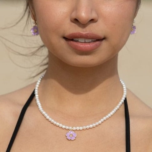 Aloha Earrings (Purple)