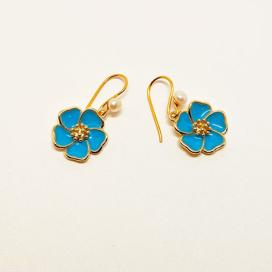 Aloha Earrings (Blue)