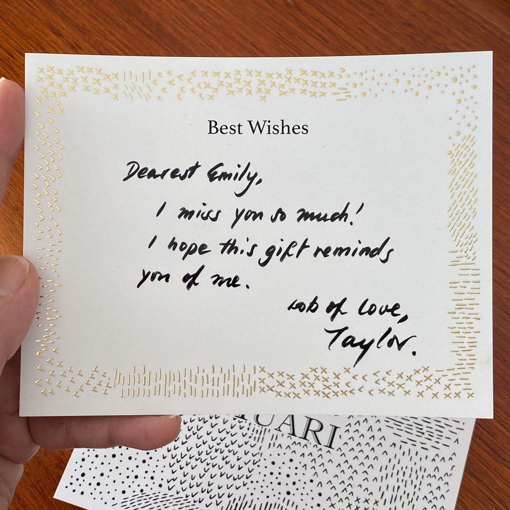 Gold-Foil Personal Message Card