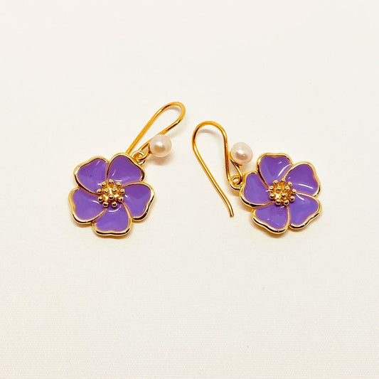 Aloha Earrings (Purple)