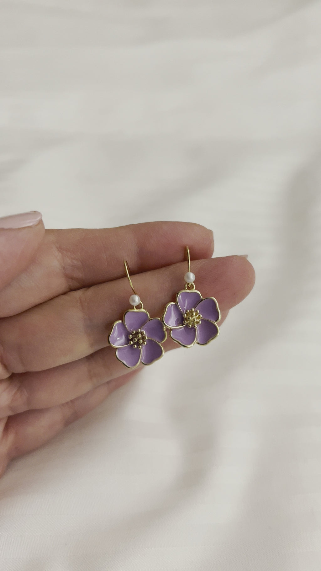 Aloha Earrings (Purple)