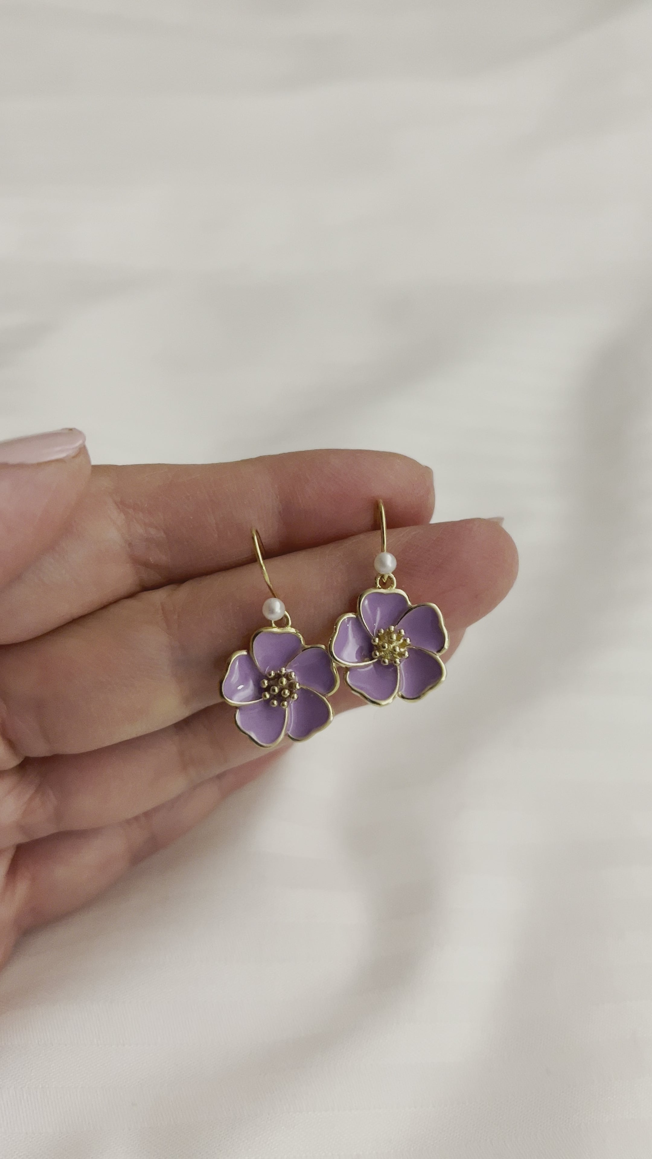 Aloha Earrings (Purple)