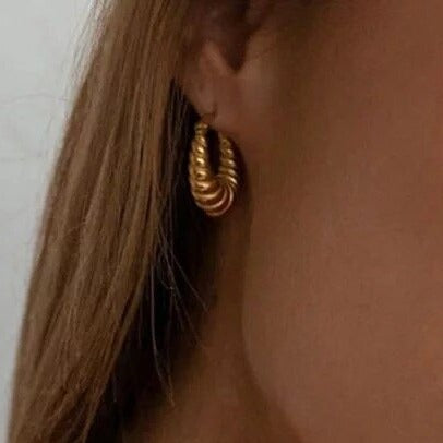 Crescent Hoop Earrings