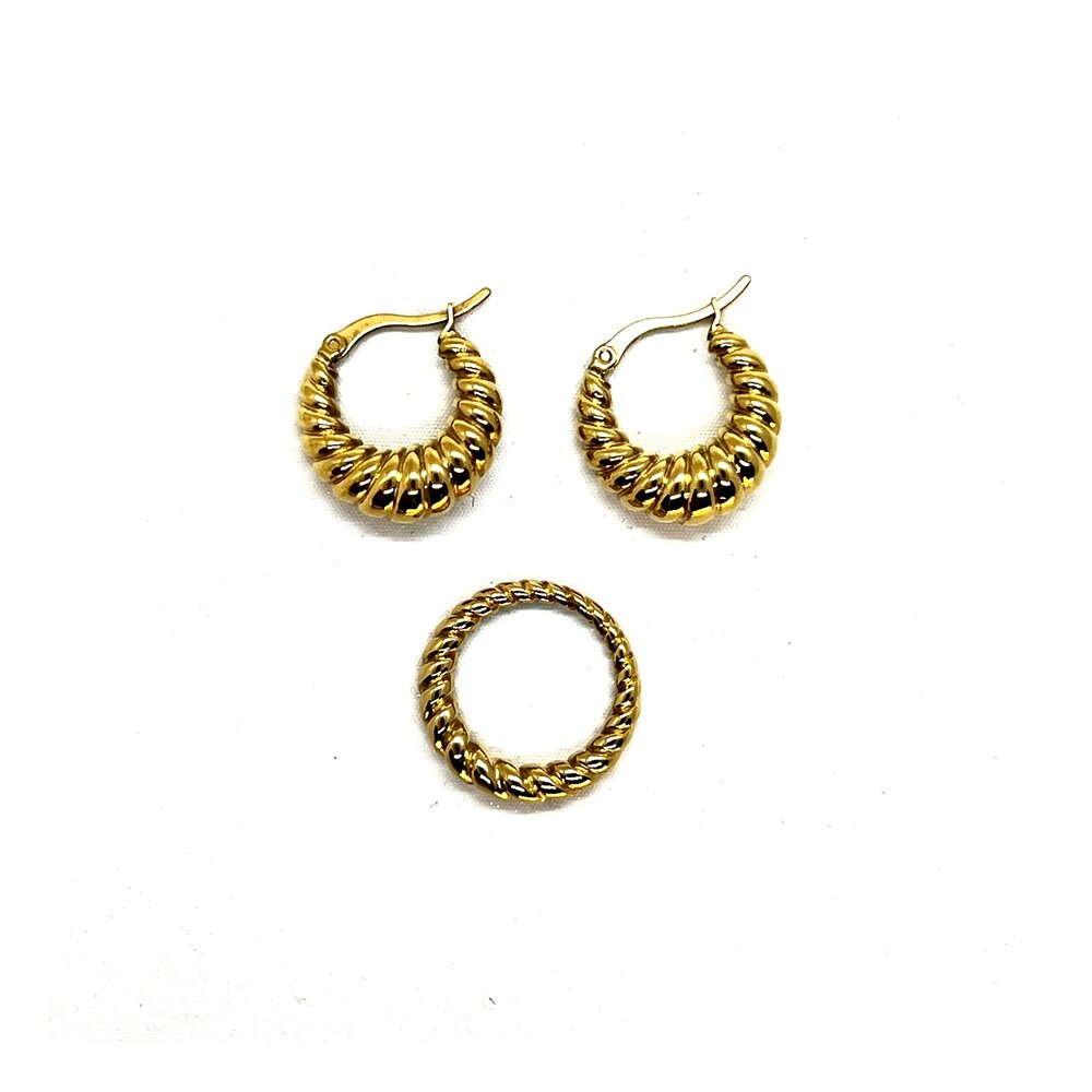 Crescent Hoop Earrings