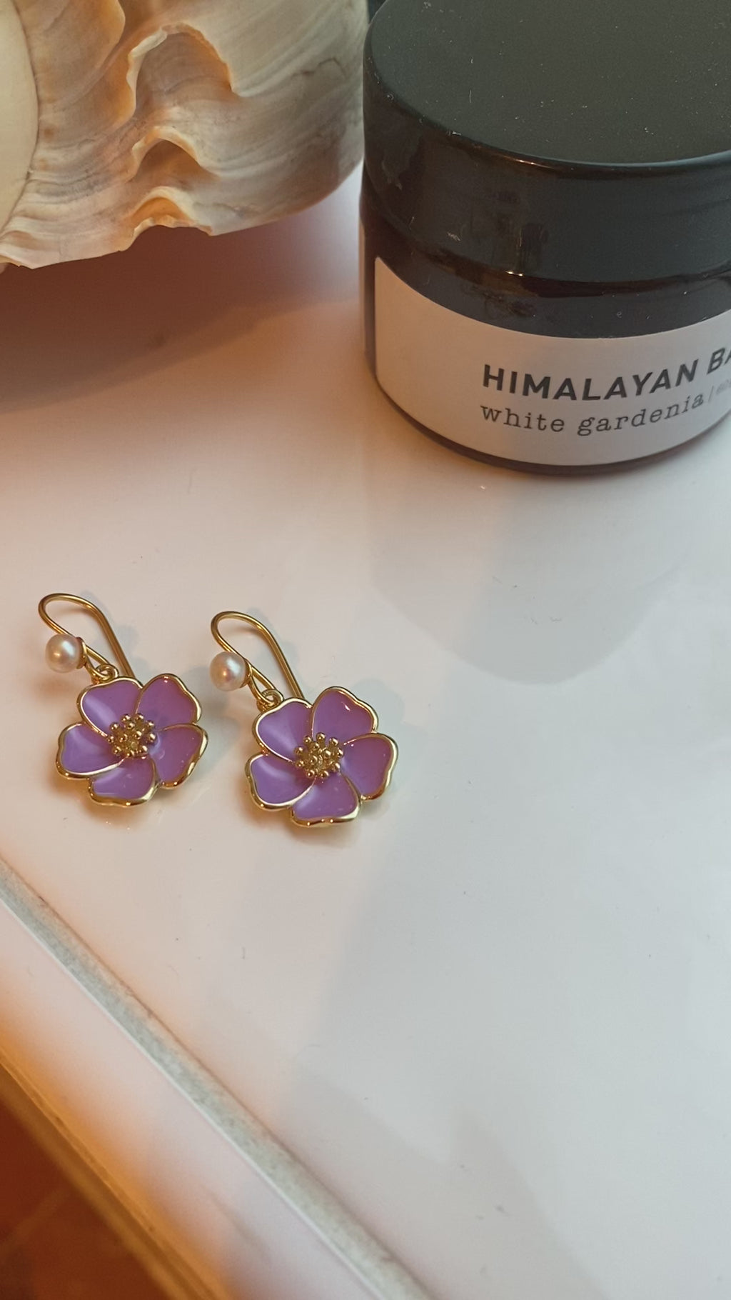 Aloha Earrings (Purple)