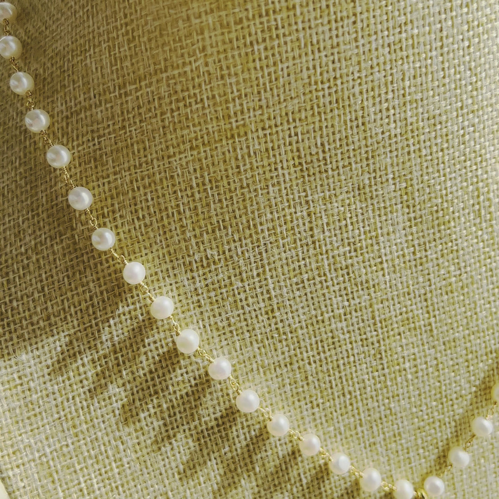 Purple Moon Pearl Necklace